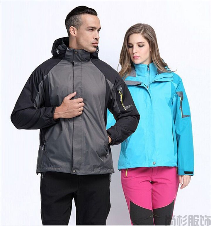 長絨內膽沖鋒衣--男士灰色(圖8)