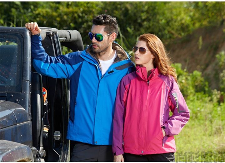 長絨內膽沖鋒衣--男士灰色(圖1)